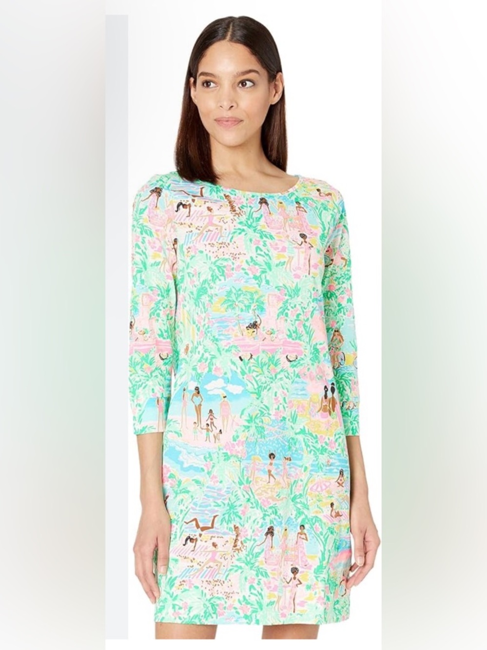 Lilly Pulitzer Marlowe Dress Pima Cotton size XS Let’s get together EUC